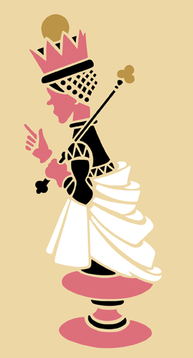 Red Queen  stencil - Alice