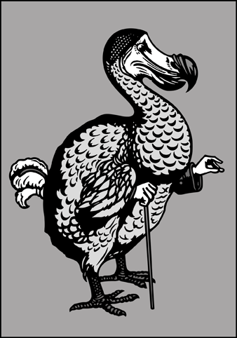 Dodo stencil - Animal and Bird