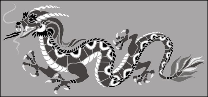 Click to see the actual Dragon stencil design.