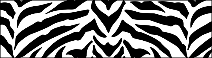 Zebra stencil - Animal and Bird