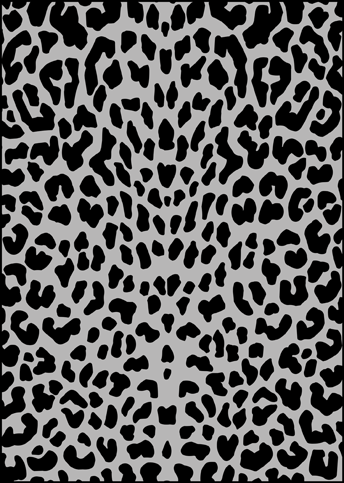 Leopard Repeat  stencil - Animal and Bird