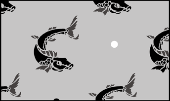 Fish Repeat stencil - Animal and Bird