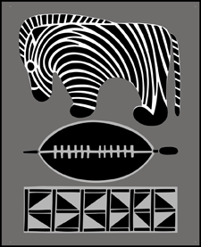 Safari stencil - Animal and Bird