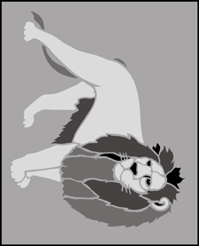 Click to see the actual Lion stencil design.