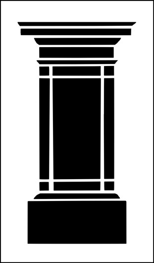 Architecture | AR49 | Standard Pier No 2 stencil Standard Pier No 2 stencil - Architecture