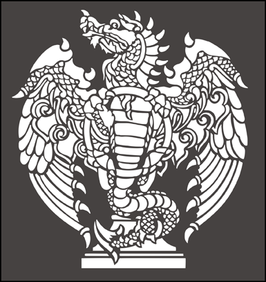 Dragon  stencil - Architecture