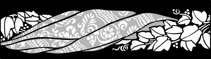 Ivy and Damask  stencil - Architecture