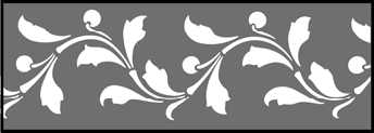 Cherries  stencil - Architecture