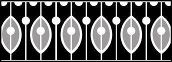 Border No 147 stencil - Art Deco