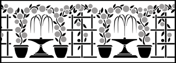 Border No 152 stencil - Art Deco
