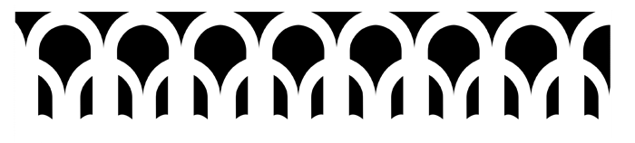 Moulding Border stencil - Art Deco