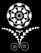 Tulip stencil - Art Deco