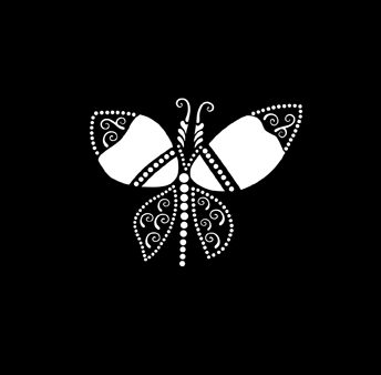 Click to see the actual Single Butterfly stencil design.