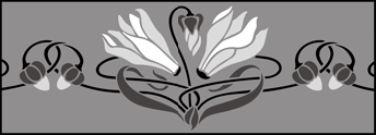 Border No 103 stencil - Art Nouveau