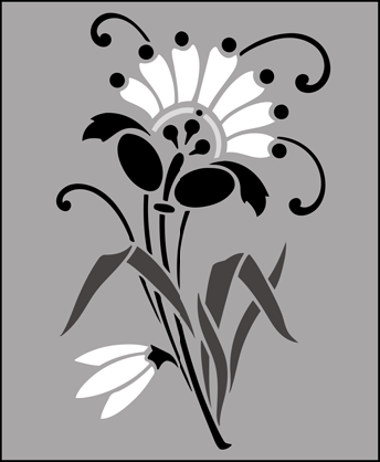 Arts and Crafts | DE123 | Motif No 15 stencil Motif No 15 stencil - Arts and Crafts