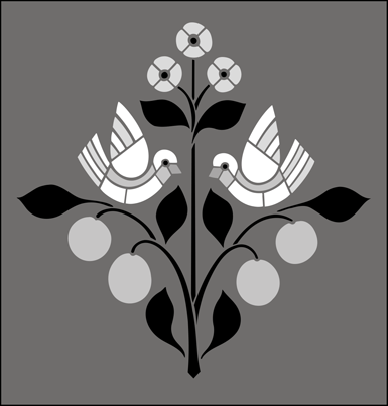 Arts and Crafts | DE154 | Motif No 46 stencil Motif No 46 stencil - Arts and Crafts