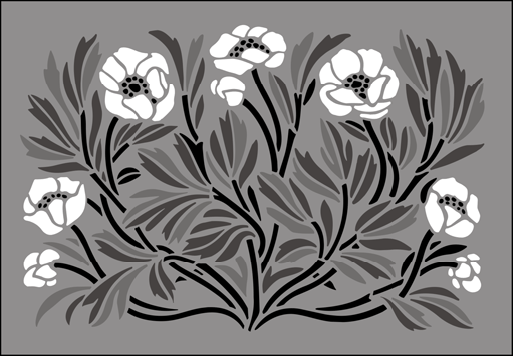 Arts and Crafts | DE157 | Motif No 49 stencil Motif No 49 stencil - Arts and Crafts