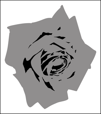 Rose stencil - Big and Bold