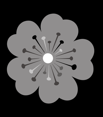 Blossom stencil - Big and Bold