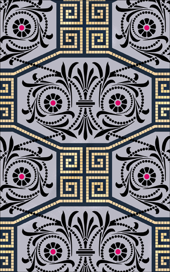 Click to see the actual Westminster Repeat stencil design.