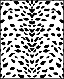 Cheetah stencil - Budget