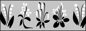 Budget | TR135 | Tapestry Flowers stencil Tapestry Flowers stencil - Budget