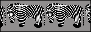 Zebra stencil - Budget