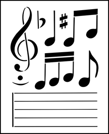 Budget | TP23 | Music stencil Music stencil - Budget