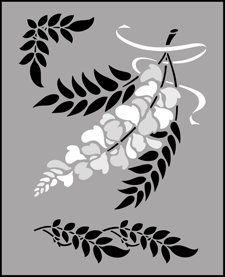 Budget | TP29 | Wisteria stencil Wisteria stencil - Budget