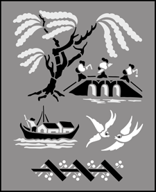 Budget | TP31 | Willow Pattern stencil Willow Pattern stencil - Budget