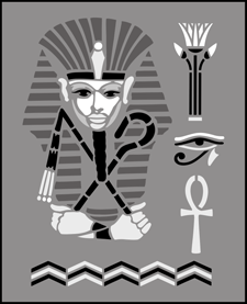 Budget | TP37 | Egyptian & Middle Eastern stencil Egyptian & Middle Eastern stencil - Budget