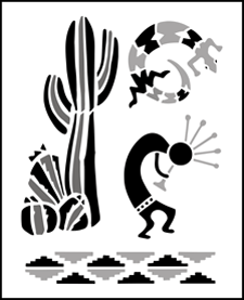 Budget | TP43 | Santa Fe stencil Santa Fe stencil - Budget