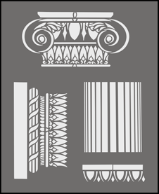 Budget | TP51 | Architectural stencil Architectural stencil - Budget