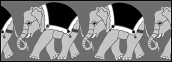 Baby Elephants stencil - Budget