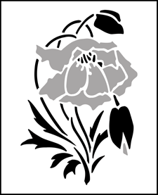 Budget | SS25 | Poppy stencil Poppy stencil - Budget