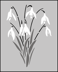 Budget | SS27 | Snowdrops stencil Snowdrops stencil - Budget