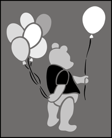 Budget | SS36 | Balloons stencil Balloons stencil - Budget
