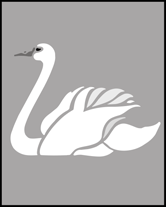 Swan stencil - Budget