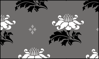 Tapestry Flower Repeat stencil - Budget