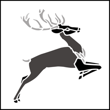 Red Deer Solo stencil - Budget