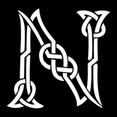 Celtic Initials - N stencil - Celtic