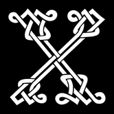 Celtic Initials - X stencil - Celtic