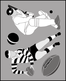 Sport stencil - Childrens