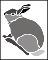 Rabbit stencil - Childrens