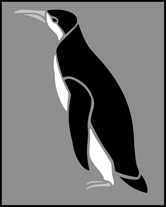 Penguin stencil - Childrens
