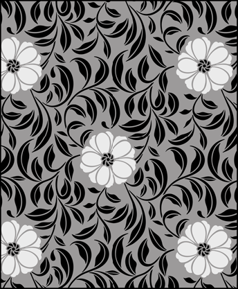 Clematis stencil - Chinese Style