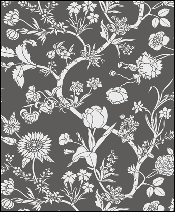 Click to see the actual Chintz No 1 stencil design.