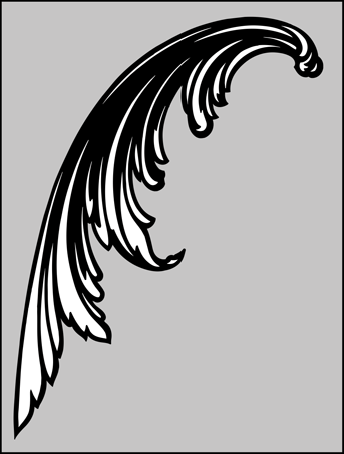 Click to see the actual Cornerpiece No 3 (Silhouette) stencil design.