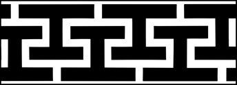 Chinese Fret No 2 stencil - Chinese Style