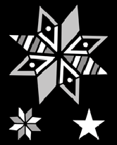 Stars No 2 stencil - Chinese Style